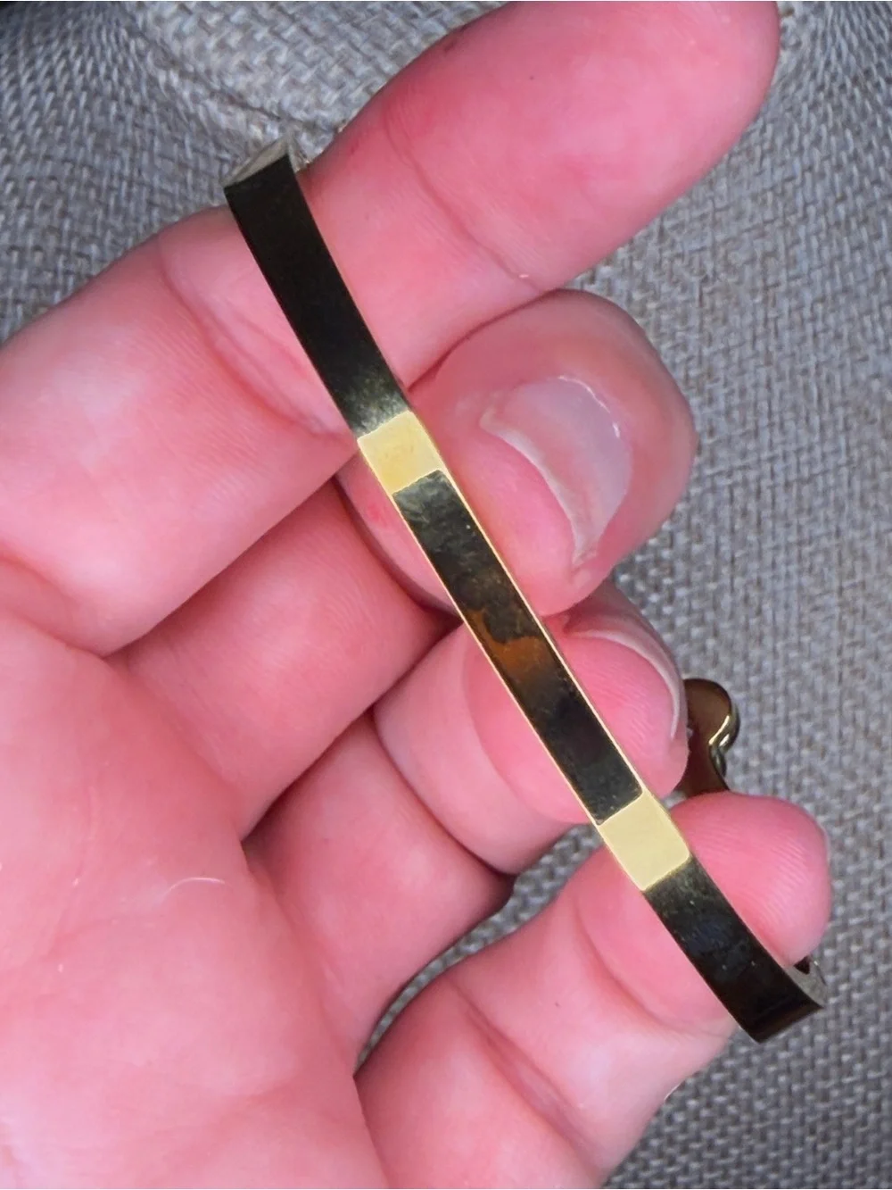 Gold Tone Heart Crystal Bangle Bracelet - Women Jewelry